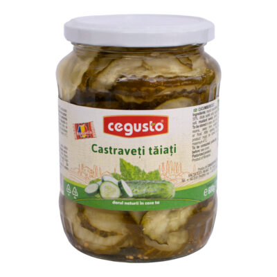 Castraveți tăiați în oțet 680g