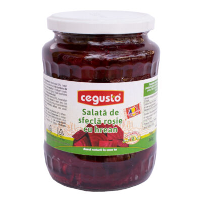 Salată de sfeclă roșie cu hrean 700g