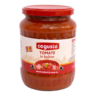 Tomate în bulion 680g