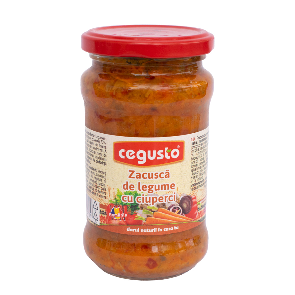 Zacuscă de legume cu ciuperci 300g