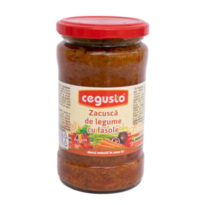 Zacuscă de legume cu fasole 300g